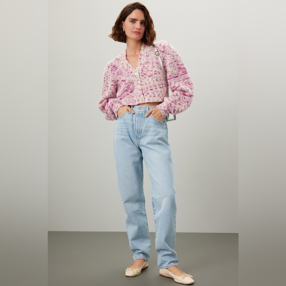 LoveShackFancy Avignon Crop Cardigan Size Small - Picture 3 of 16